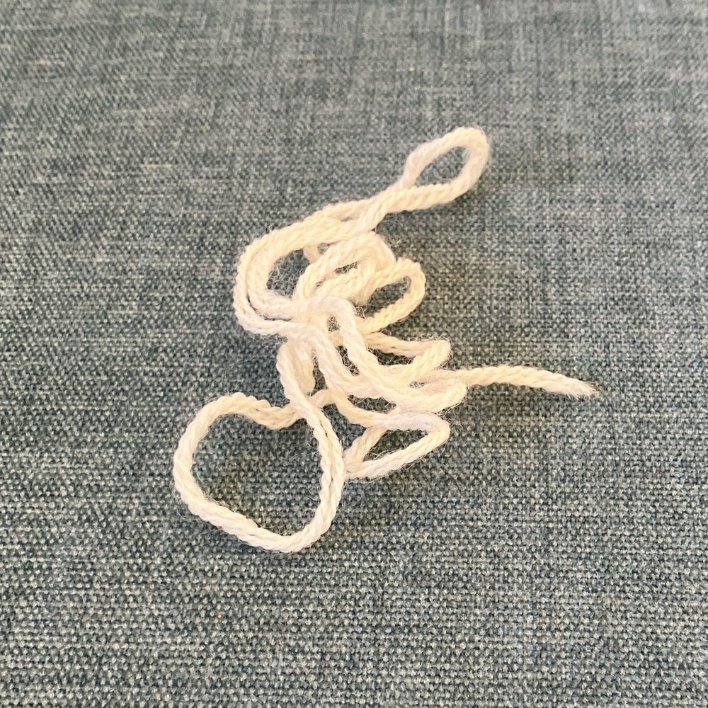 White Needlepoint Thread Yarn